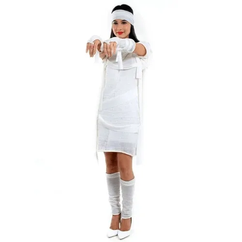 Fantasia Mumia Feminino Adulto e Infantil - Halloween