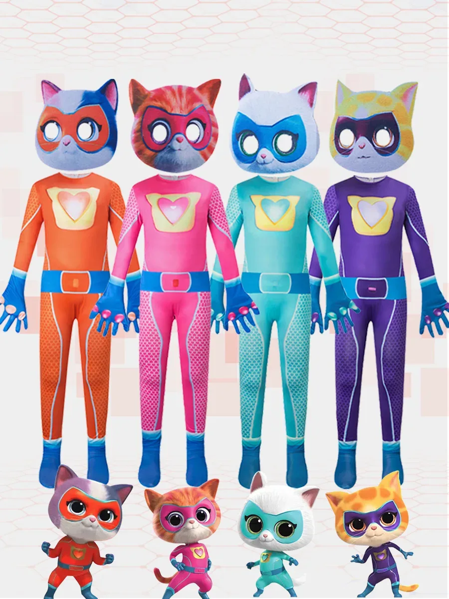 Fantasia Supergatinhos Infantil e Adulto