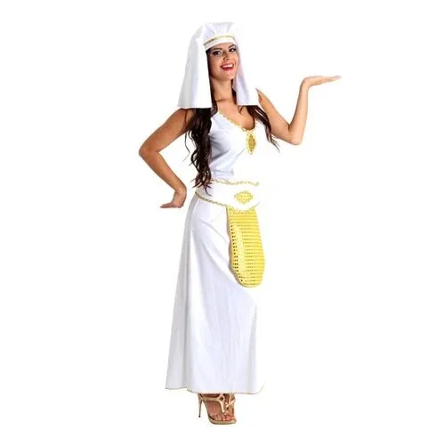 Fantasia Cleopatra Branca Adulto e Infantil - Carnaval