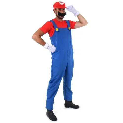 Fantasia Mario Bross Adulto e Infantil - Super Mario
