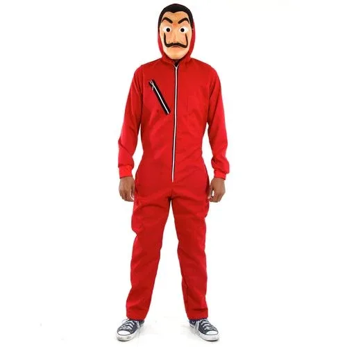Fantasia Macacão Vermelho - Macacão e Máscara