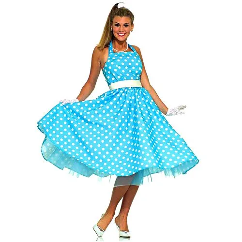 Fantasia Anos 60 Verão Feminino Adulto e Infantil