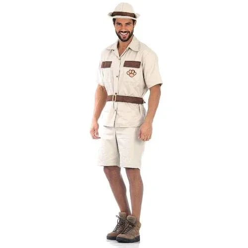 Fantasia Safari Masculino Adulto e Infantil