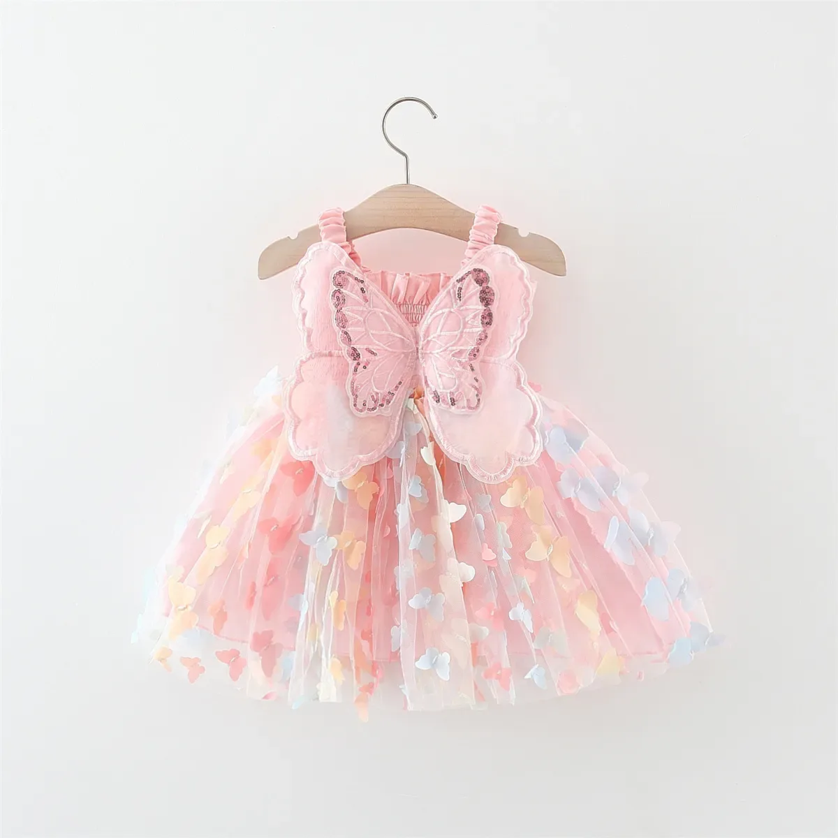Vestido  Asinha Rosa Infantil e Adulto