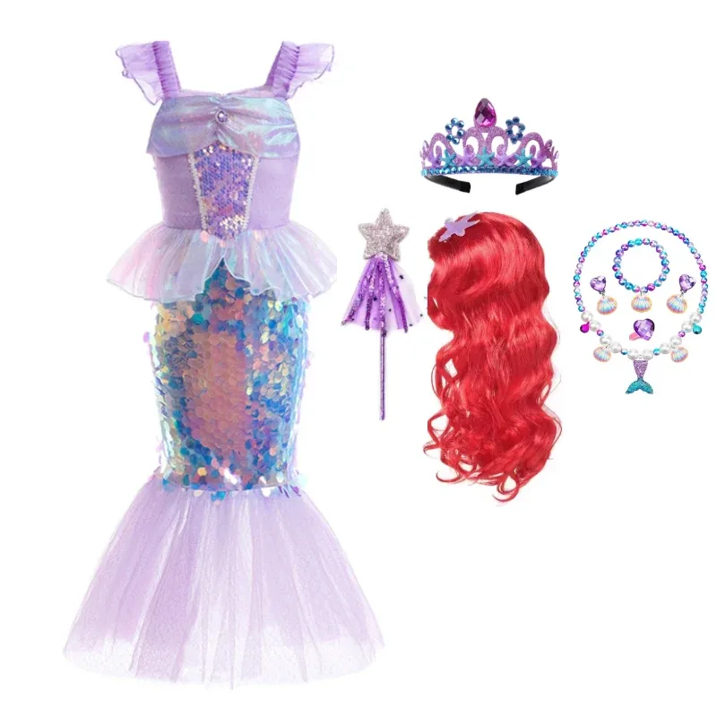 Fantasia Infantil e Adulto Ariel Brilhante