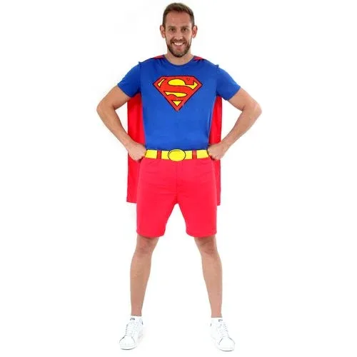 Fantasia Super Homem Curto Adulto e Infantil