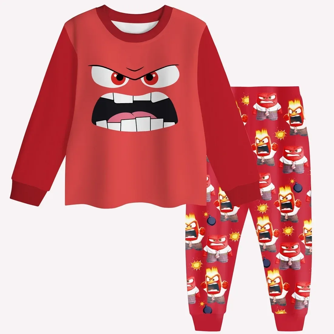 Pijama Raiva Infantil e Adulto  Divertidamente