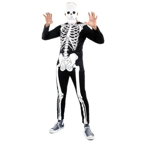 Fantasia Esqueleto Glow Adulto e Infantil - Halloween