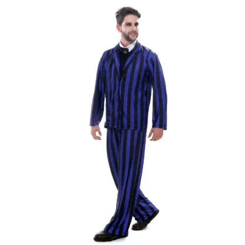Fantasia Gomez Família Addams Masculina Halloween Adulto e Infantil