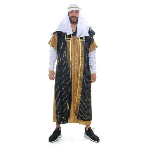 Fantasia Sheik Túnica Adulto e Infantil com Turbante