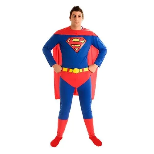 Fantasia Super Homem Standard Adulto e Infantil